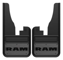 Gatorback 12"x23" Black Front Mud Flaps for Ram 1500 GM1223C09RT