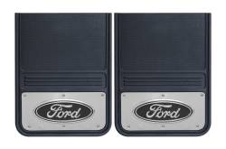 Gatorback - Gatorback 14"x18" Universal Black Mud Flaps Ford Oval Logo GB1418F-B - Image 1