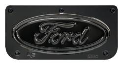 Gatorback - Gatorback Replacement 12" Mud Flap Plate Gunmetal Ford Oval Logo GM755819 - Image 1