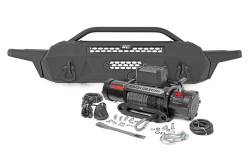 Rough Country Suspension Systems - Rough Country 10717 High Clearance Front Bumper w/12K Winch for Toyota Tacoma - Image 1