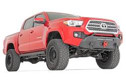 Rough Country Suspension Systems - Rough Country 10726 Hybrid Front Winch Bumper 9.5K Winch Black for 16-23 Tacoma - Image 3