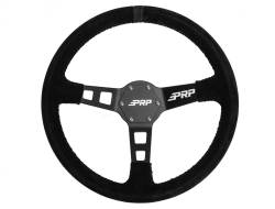 PRP - PRP 13" Deep Dish Suede Wrap Steering Wheel Black/Black G120 - Image 1