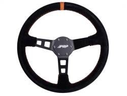 PRP - PRP 13" Deep Dish Suede Wrap Steering Wheel Black/Orange G124 - Image 1