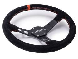 PRP - PRP 13" Deep Dish Suede Wrap Steering Wheel Black/Orange G124 - Image 2