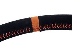 PRP - PRP 13" Shallow Dish Suede Wrap Steering Wheel Black/Orange G224 - Image 2