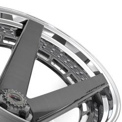 4PLAY - 4PLAY Wheels 4PF5 24x14 5x5.0/5.5 -76mm Brushed/Polished 4PF5-24140-5D55-76BG-P - Image 1