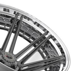 4PLAY - 4PLAY Wheels 4PF8 24x14 5x5.0/5.5 -76mm Brushed/Polished 4PF8-24140-5D55-76BG-P - Image 1