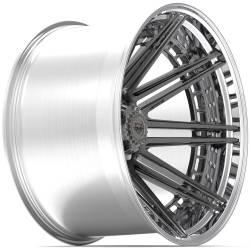 4PLAY - 4PLAY Wheels 4PF8 24x14 5x5.0/5.5 -76mm Brushed/Polished 4PF8-24140-5D55-76BG-P - Image 2