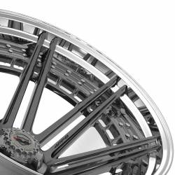 4PLAY - 4PLAY Wheels 4PF8 24x14 5x5.0/5.5 -76mm Brushed/Polished 4PF8-24140-5D55-76BG-P - Image 3