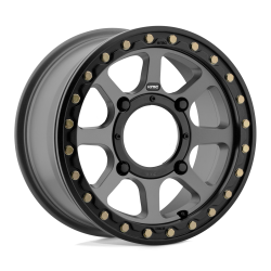 KMC Powersports - KMC Wheels KS234 ADDICT 2 BEADLOCK 15x6 4x137 38mm Satin Gray KS23456048438 - Image 1