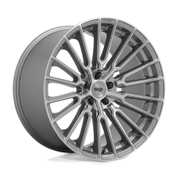 Niche 1PC - Niche Wheels M251 PREMIO 20x10.5 5x4.5 40mm Platinum/Brushed M251200565+40 - Image 1
