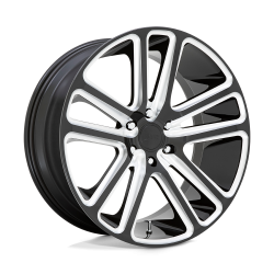 DUB 1PC - DUB Wheels S255 FLEX 26x10 6x135 30mm Gloss Black/Milled S255260089+30 - Image 1