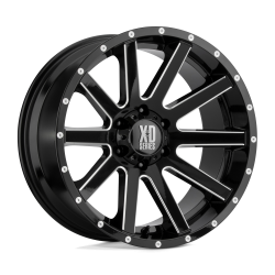 XD - XD Wheels XD818 HEIST 20x10 6x135 -24mm Gloss Black/Milled XD81821063324N - Image 1