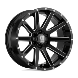 XD - XD Wheels XD818 HEIST 17x9 6x4.5 30mm Satin Black/Milled XD81879064930 - Image 1