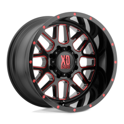 XD - XD Wheels XD820 GRENADE 20x12 6x5.5 -44mm Satin Black/Milled XD82021268944NRC - Image 1