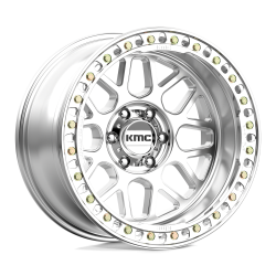 KMC - KMC Wheels KM23521060548N KM235 Grenade Crawl Beadlock 20x10 6x5.5 -48mm Silver - Image 1