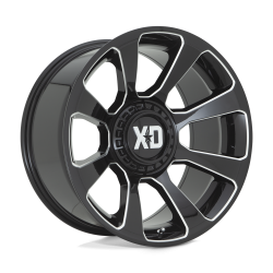 XD - XD Wheels XD854 REACTOR 20x9 6x135/5.5 0mm Gloss Black/Milled XD85429067300 - Image 1