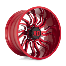 XD - XD Wheels XD858 TENSION 22x12 8x6.5 -44mm Candy Red/Milled XD85822280944N - Image 1