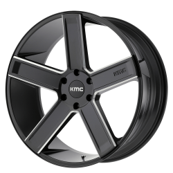 KMC - KMC Wheels KM702 DUECE 22x9 6x135 15mm Satin Black/Milled KM70222963915 - Image 1