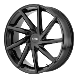 KMC - KMC Wheels KM705 BURST 22x9 6x5.0 30mm Gloss Black KM70522965330 - Image 1