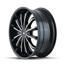 Mazzi - Mazzi Wheels 341 FUSION 22x9.5 6x5.5/135 30mm Black Gloss & Machined 341-22937B - Image 2