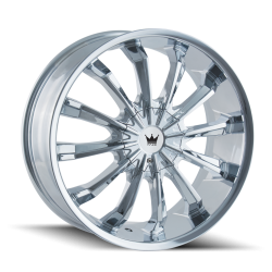 Mazzi - Mazzi Wheels 341 FUSION 22x9.5 5x5.0/5.5 18mm Chrome 341-22952C - Image 1