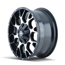 Mayhem - Mayhem 8015 WARRIOR 17x9 8x6.5/170 -12mm Black/Machined 8015-7976B - Image 2