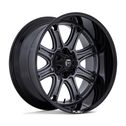 Fuel 1PC - Fuel Off Road DARKSTAR 22x10 8x6.5 10mm Matte Gunmetal/Black FC853AB22108010 - Image 1