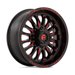 Fuel UTV - Fuel Off Road D822 ARC UTV 18x7 4x156 13mm Gloss Black/Milled Red D8221870A544 - Image 1