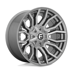 Fuel 1PC - Fuel Off Road D71320008247 D713 Rage Platinum 20x10 8x6.5 -18mm Gunmetal - Image 1