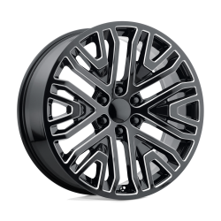 Performance Replicas - Performance Replicas PR197 24x10 6x5.5 31mm Gloss Black/Milled 197M-2415831 - Image 1