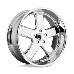 US Mag 1PC - US Mag Wheels U116 HUSTLER 22x9 5x5.0 1mm Chrome U11622907350 - Image 1