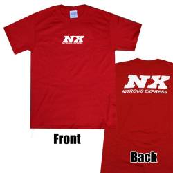 Nitrous Express - Nitrous Express 16567 LARGE RED T-SHIRT w/WHITE NX - Image 1