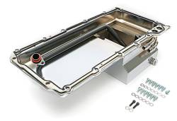 Hamburger's Performance - Hamburger's Perf. 174 LS Swap Oil Pan for 67-69 Camaro 65-72 Chevelle Chrome - Image 1