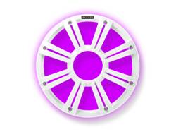 Kicker - Kicker 45KMG10W KM/KMF Series 10" LED Subwoofer Grille-White EACH - Image 1