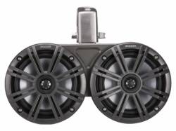 Kicker - Kicker 45KMTDC65 KMTDC65 Dual 6.5" Coaxial Marine Tower Speakers Black Pair - Image 1