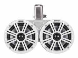Kicker - Kicker 45KMTDC65W KMTDC65W Dual 6.5" Coaxial Marine Tower Speakers-White Pair - Image 1