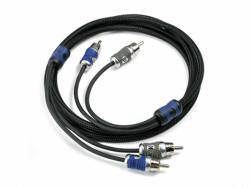 Kicker - Kicker 46QI23 Q-Series 2-Channel RCA Signal Cable Black 3 Meter - Image 1