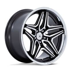 Asanti - Asanti Black AB046 DUKE 20x10.5 BLANK 18mm Gloss Black/Machined AB046BD20050018 - Image 1