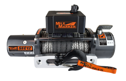 Mile Marker - Mile Marker 76-53251BW 12000 LB Winch w/Synthetic Rope - Image 1
