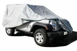 Rampage - Rampage 1203 Car Cover 4 Layer Gray w/Lock Cable Storage Bag - Image 1
