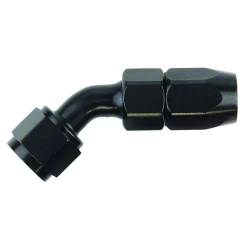 SpeedFx - SpeedFX 510445BK Hose End Fitting Full Swivel -4AN 45-DEG Black Anodized - Image 1