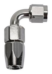SpeedFx - SpeedFX 510690E Hose End Full Swivel -6AN 90-DEG Electro Nickel Aluminum EACH - Image 1