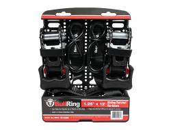 SpeedStrap - SpeedStrap R1200 1.25" x 12' Sliding Ratchet Tie Down 2 Pack Bullring - Image 2