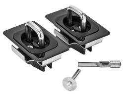 SpeedStrap - SpeedStrap 5068-HC Gunmetal Flush Fit Retractable Truck Bed Tie-Down Anchors - Image 2