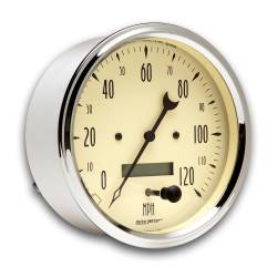 AutoMeter - AutoMeter 1889 Antique Beige Speedometer Gauge 5" Electric Programmable - Image 2