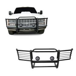 Black Horse Off Road - Black Horse 17GJ23MA-PLFB Black Grille Guard w/LED for Silverado/Sierra 1500 - Image 1