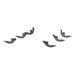 ARIES - ARIES 2051101 AeroTread Mounting Brackets for 14-17 MDX - Image 1