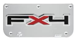 Gatorback - Gatorback Replacement 12" Mud Flap Plate Stainless FX4 Logo GB755654 - Image 1