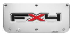 Gatorback - Gatorback Replacement 14" Mud Flap Plate Stainless FX4 Logo GB755655 - Image 1